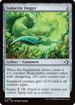 Stalactite Dagger (ECL-261) - Lorwyn Eclipsed Foil