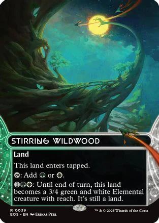 Stirring Wildwood (0039) (Borderless) (EOS-039) - Edge of Eternities: Stellar Sights