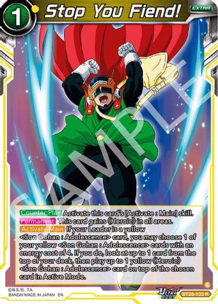 Stop You Fiend! (BT28-103) - Prismatic Clash