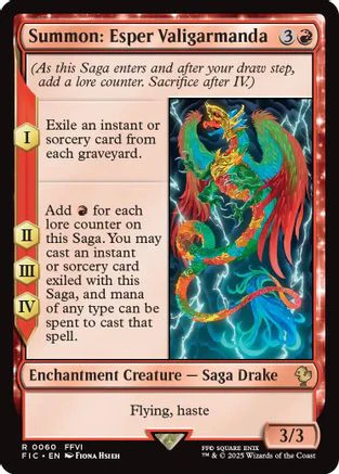 Summon: Esper Valigarmanda (FIC-060) - Commander: FINAL FANTASY Foil