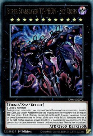 Super Starslayer TY-PHON - Sky Crisis (Ultimate Rare) (RA04-EN072) - Quarter Century Stampede 1st Edition