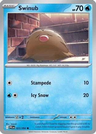 Swinub 23 - ME02 Phantasmal Flames Reverse Holofoil