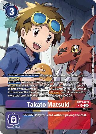 Takato Matsuki (Alternate Art) (BT21-089) - World Convergence
