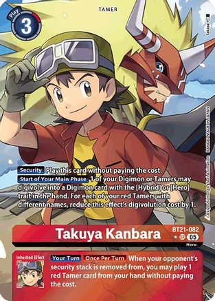 Takuya Kanbara (Alternate Art) (BT21-082) - World Convergence