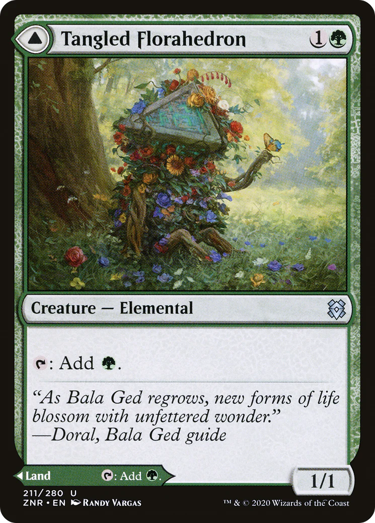 Tangled Florahedron // Tangled Vale (ZNR-211) - Zendikar Rising - Image 3
