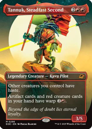 Tannuk, Steadfast Second (Borderless) (EOE-296) - Edge of Eternities Foil