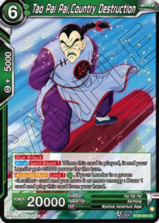 Tao Pai Pai, Country Destruction (BT29-054) - Fearsome Rivals