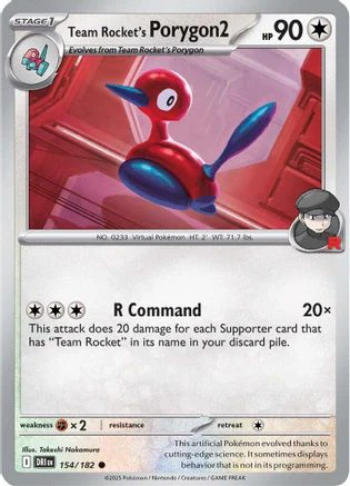 Team Rocket's Porygon2 154 - SV10 Destined Rivals