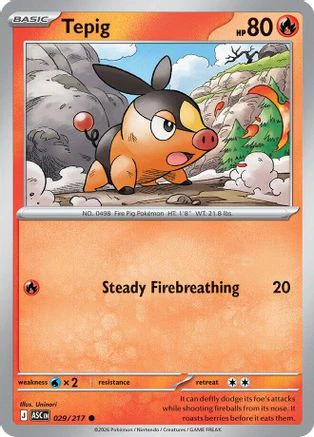 Tepig 29 - ME Ascended Heroes Reverse Holofoil