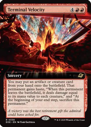 Terminal Velocity (Extended Art) (EOE-338) - Edge of Eternities