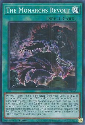 The Monarchs Revolt (DUAD-EN062) - Duelist's Advance 1st Edition