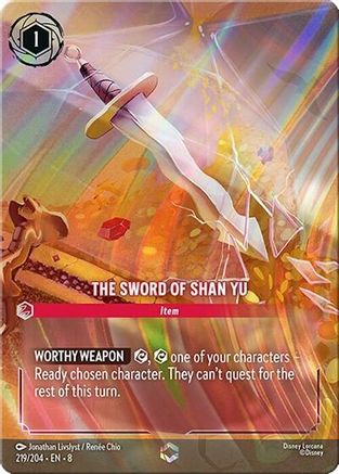 The Sword of Shan Yu (Enchanted) (219/204) - Reign of Jafar Holofoil