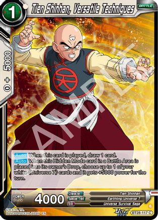 Tien Shinhan, Versatile Techniques (BT28-117) - Prismatic Clash