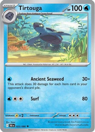 Tirtouga 22 - SV Black Bolt Reverse Holofoil