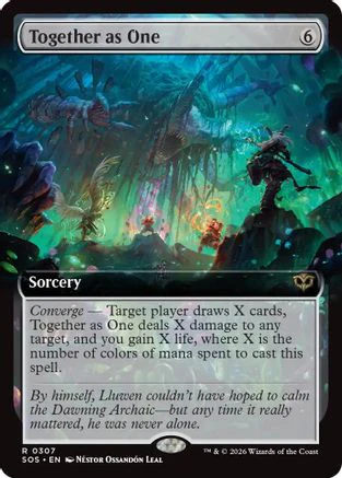 Together as One (Extended Art) (SOS-307) - Secrets of Strixhaven Foil