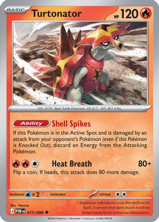 Turtonator 17 - ME03 Perfect Order Reverse Holofoil