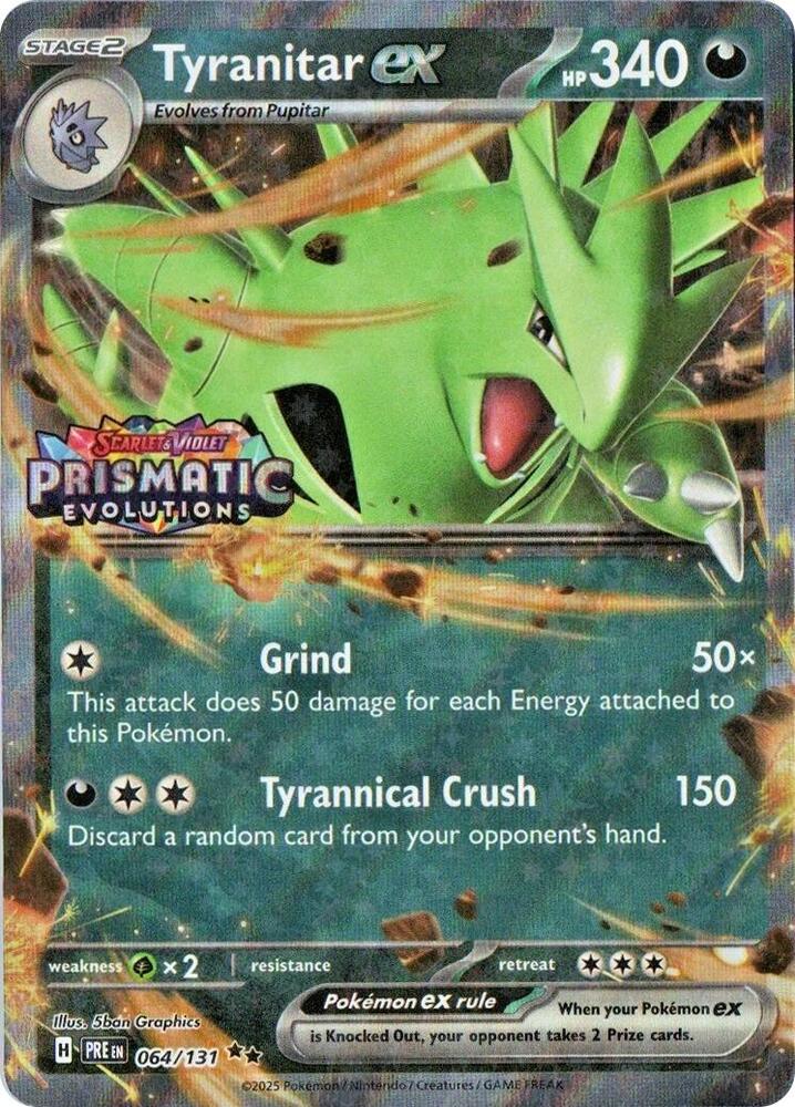 Tyranitar ex - (Stamped SV Prismatic Evolutions Holofoil)