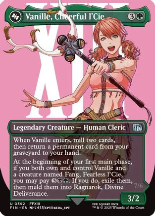 Vanille, Cheerful l'Cie (Borderless) (FIN-392) - FINAL FANTASY