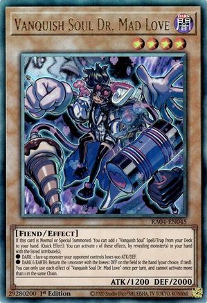Vanquish Soul Dr. Mad Love (Ultimate Rare) (RA04-EN045) - Quarter Century Stampede 1st Edition