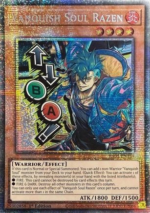 Vanquish Soul Razen (Starlight Rare) (RA05-EN134) - Rarity Collection 5 1st Edition