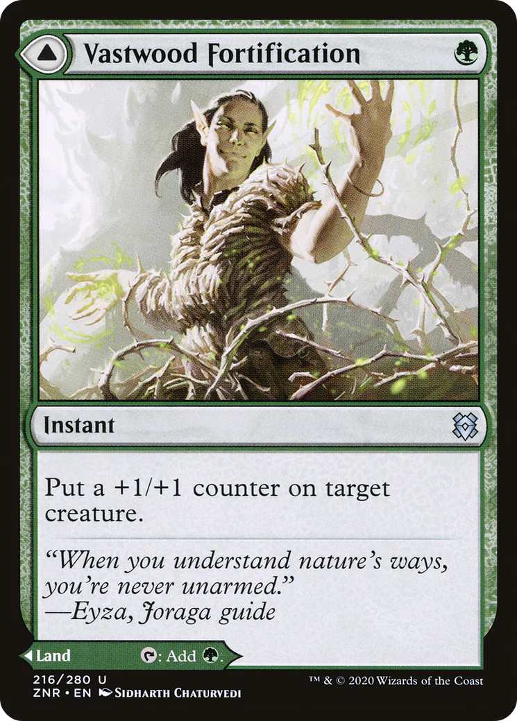 Vastwood Fortification // Vastwood Thicket (ZNR-216) - Zendikar Rising - Image 4