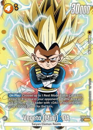 Vegeta (Mini) : DA - FB06-084 (Alternate Art) (FB06-084) - Rivals Clash