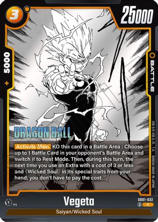Vegeta - SB01-032 (SB01-032) - Manga Booster 01