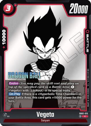 Vegeta - SB02-015 (SB02-015) - Manga Booster 02 Holofoil