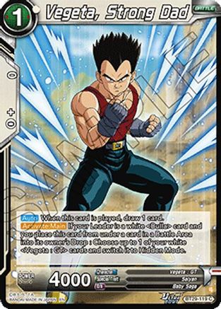 Vegeta, Strong Dad (BT29-119) - Fearsome Rivals Foil