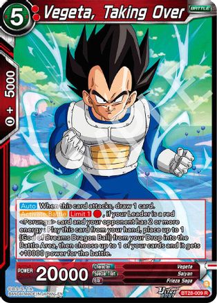 Vegeta, Taking Over (BT28-009) - Prismatic Clash