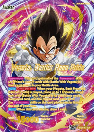 Vegeta // Vegeta, Warrior Race Pride (SLR) (BT29-057) - Fearsome Rivals Foil