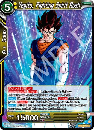 Vegito, Fighting Spirit Rush (BT28-099) - Prismatic Clash