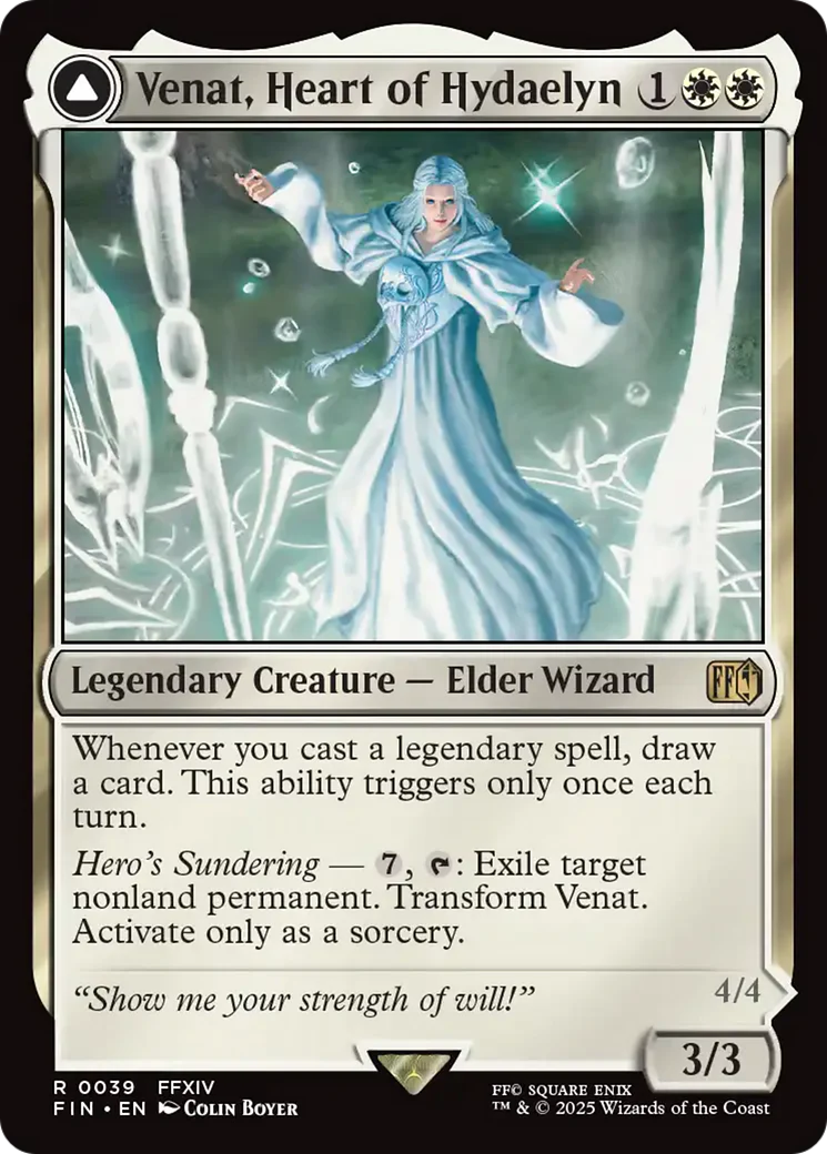 Venat, Heart of Hydaelyn // Hydaelyn, the Mothercrystal (FIN-039) - FINAL FANTASY Foil - Image 4