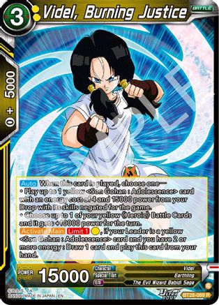 Videl, Burning Justice (BT28-089) - Prismatic Clash