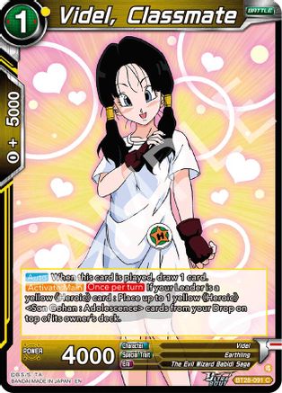 Videl, Classmate (BT28-091) - Prismatic Clash