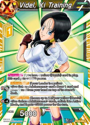Videl, Ki Training (BT28-080) - Prismatic Clash