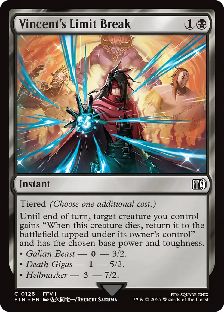 Vincent's Limit Break (FIN-126) - FINAL FANTASY Foil