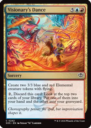Visionary's Dance (SOS-242) - Secrets of Strixhaven Foil