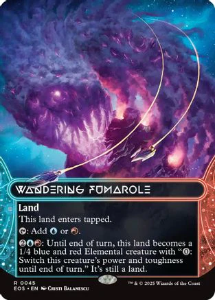 Wandering Fumarole (0045) (Borderless) (EOS-045) - Edge of Eternities: Stellar Sights