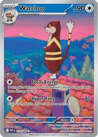 Watchog - 153/086 153 - SV White Flare Holofoil
