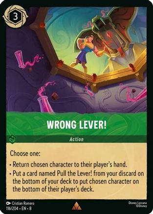 Wrong Lever! (116/204) - Reign of Jafar Cold Foil