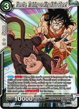 Yamcha, Training on King Kai's Planet (BT30-118) - Three Glorious Fighters