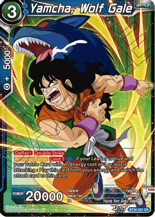 Yamcha, Wolf Gale (BT30-021) - Three Glorious Fighters Foil