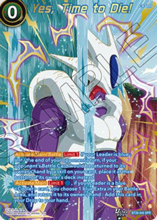 Yes, Time to Die! (SPR) (BT29-040) - Fearsome Rivals Foil