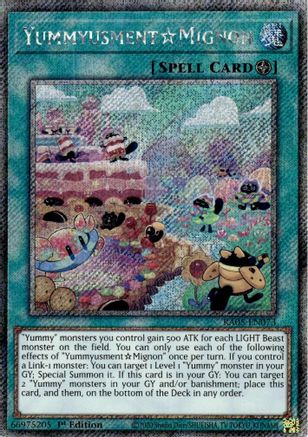 YummyusmentAcroquey (Platinum Secret Rare) (RA05-EN073) - Rarity Collection 5 1st Edition