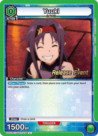 Yuuki (078) (UE07BT/SAO-1-078) - UE07BT Sword Art Online Release Event Cards