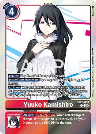 Yuuko Kamishiro (BT22-083) - Cyber Eden Foil