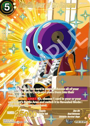 Zen-Oh, Apex of the Universe (SPR) (BT28-125) - Prismatic Clash Foil
