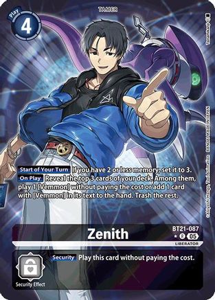 Zenith (Alternate Art) (BT21-087) - World Convergence