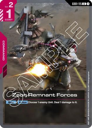 Zeon Remnant Forces (GD01-115) - Newtype Rising
